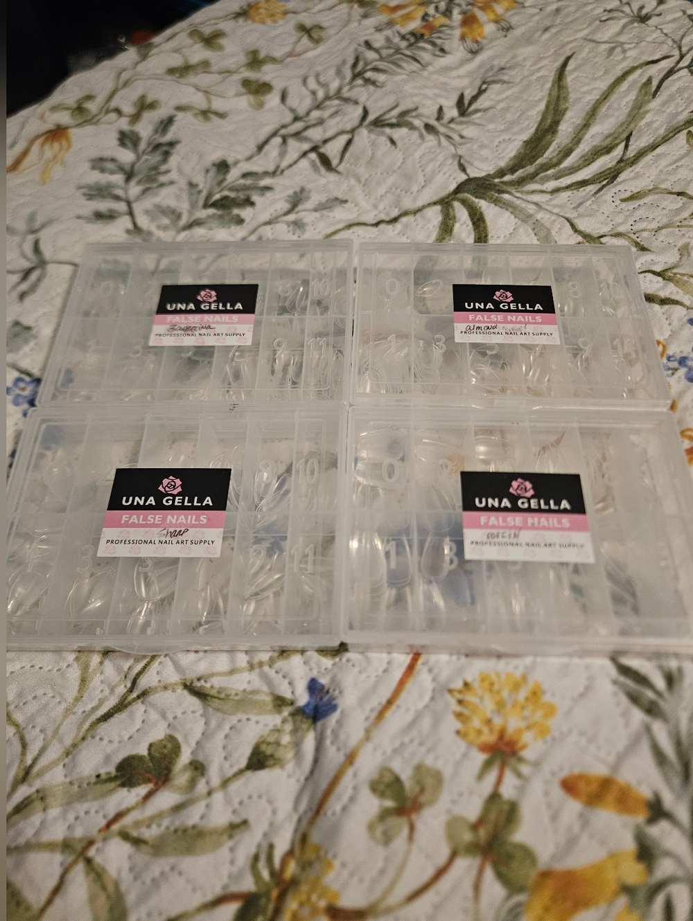 4 Sets Of Lightly Used Acrylic Nails